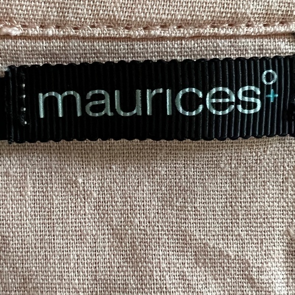 Maurices Linen Blend Salmon Jacket Sz. 3X (Maurice’s 3) - Picture 10 of 13